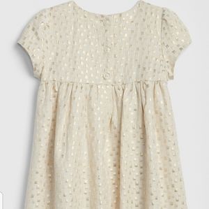 GAP Kids Formal Dress in Gold and Cream